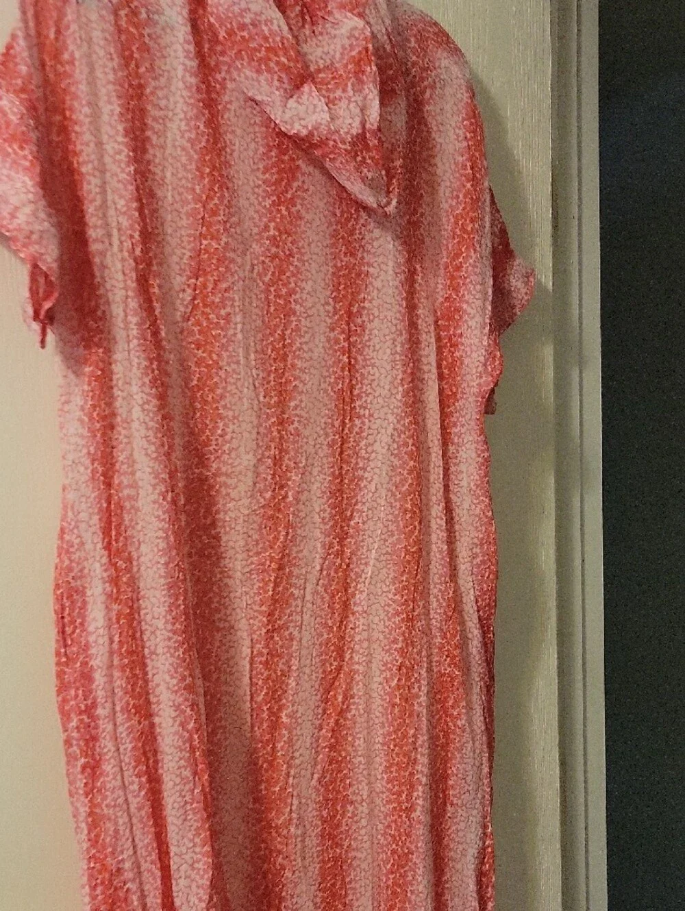 Tuckernuck Pink Printed Tie-Neck Hooded Beach Cover-up